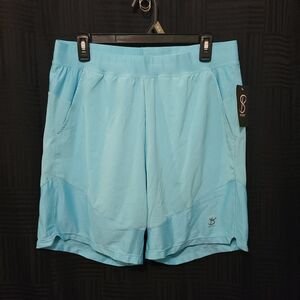 Sofibella #8039 Air Men’s L Athletic Shorts Blue Gym UV Stretch